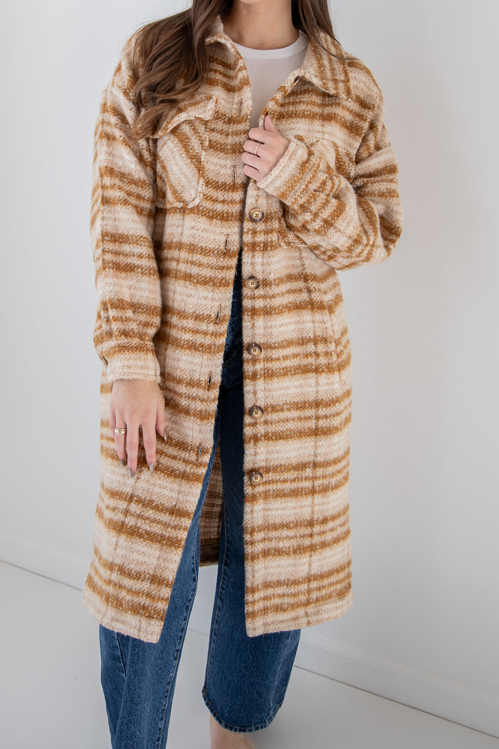 BLEACHER NIGHT FLANNEL SHACKET