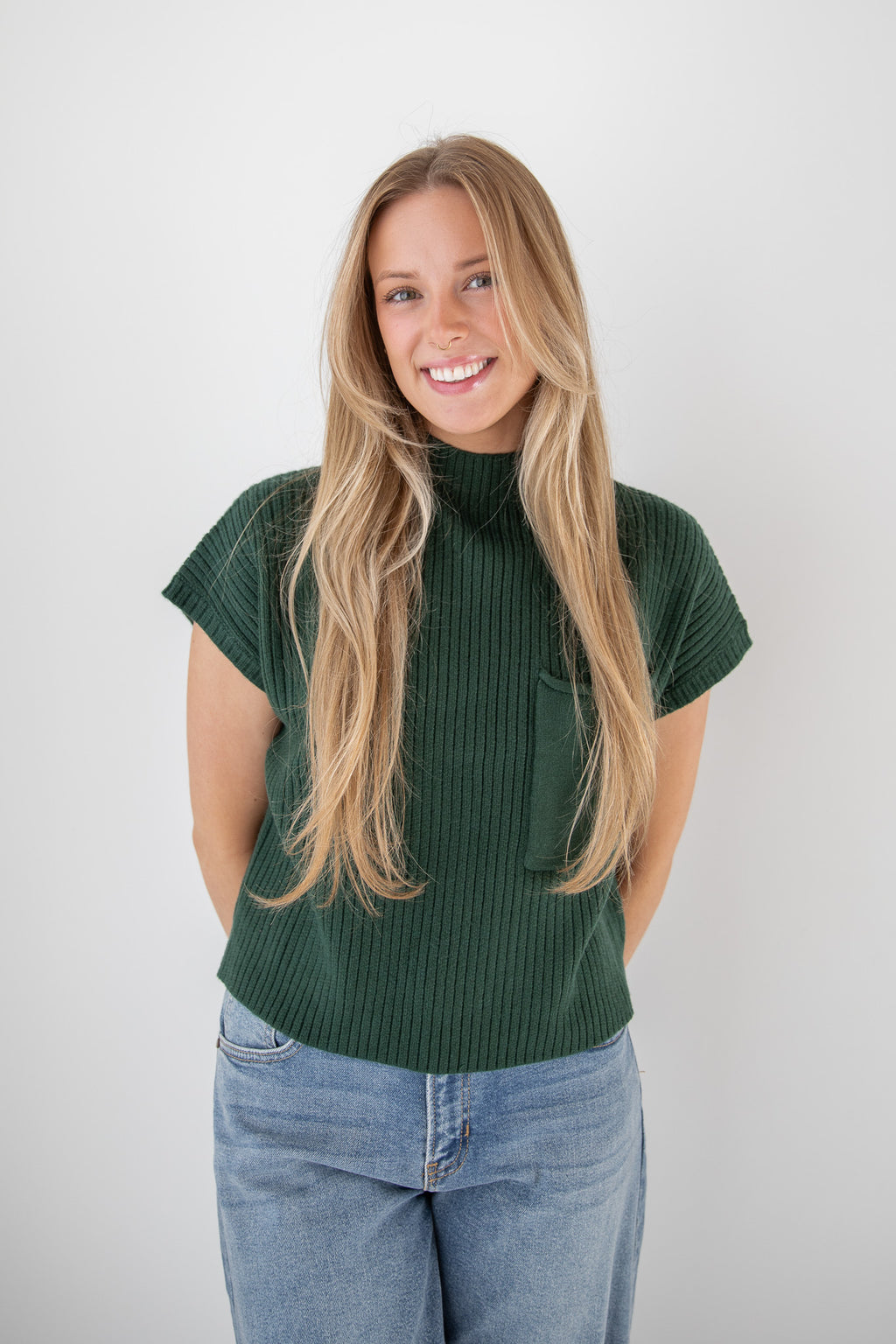 VERONICA POCKET SWEATER TOP