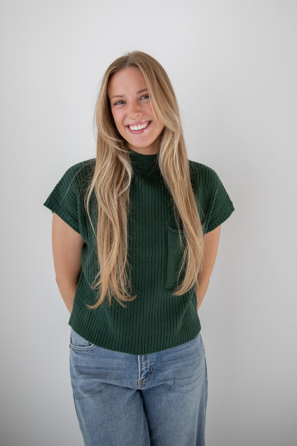 VERONICA POCKET SWEATER TOP
