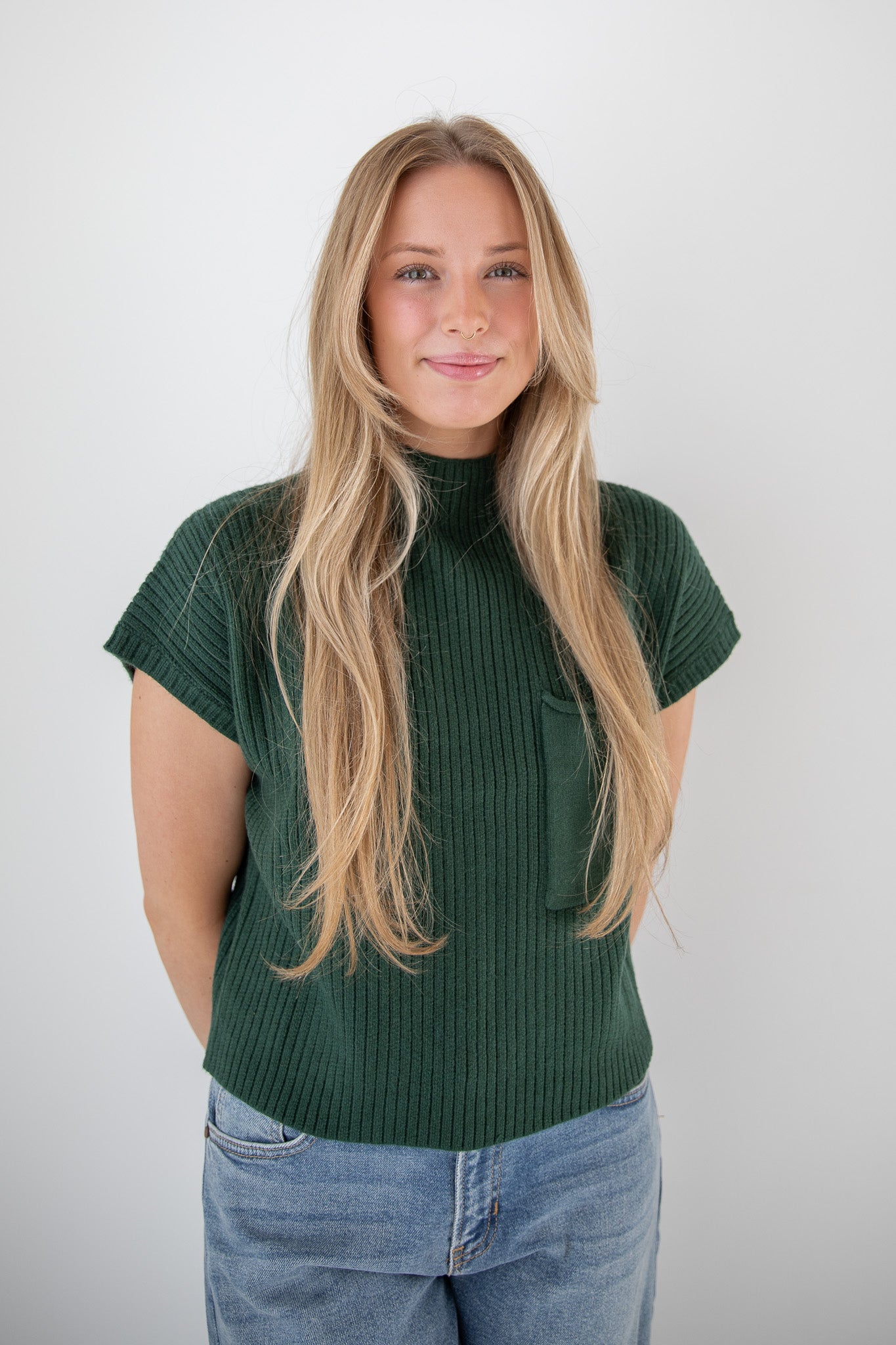 VERONICA POCKET SWEATER TOP