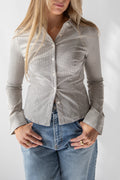 LEE STRETCH BUTTON DOWN TOP