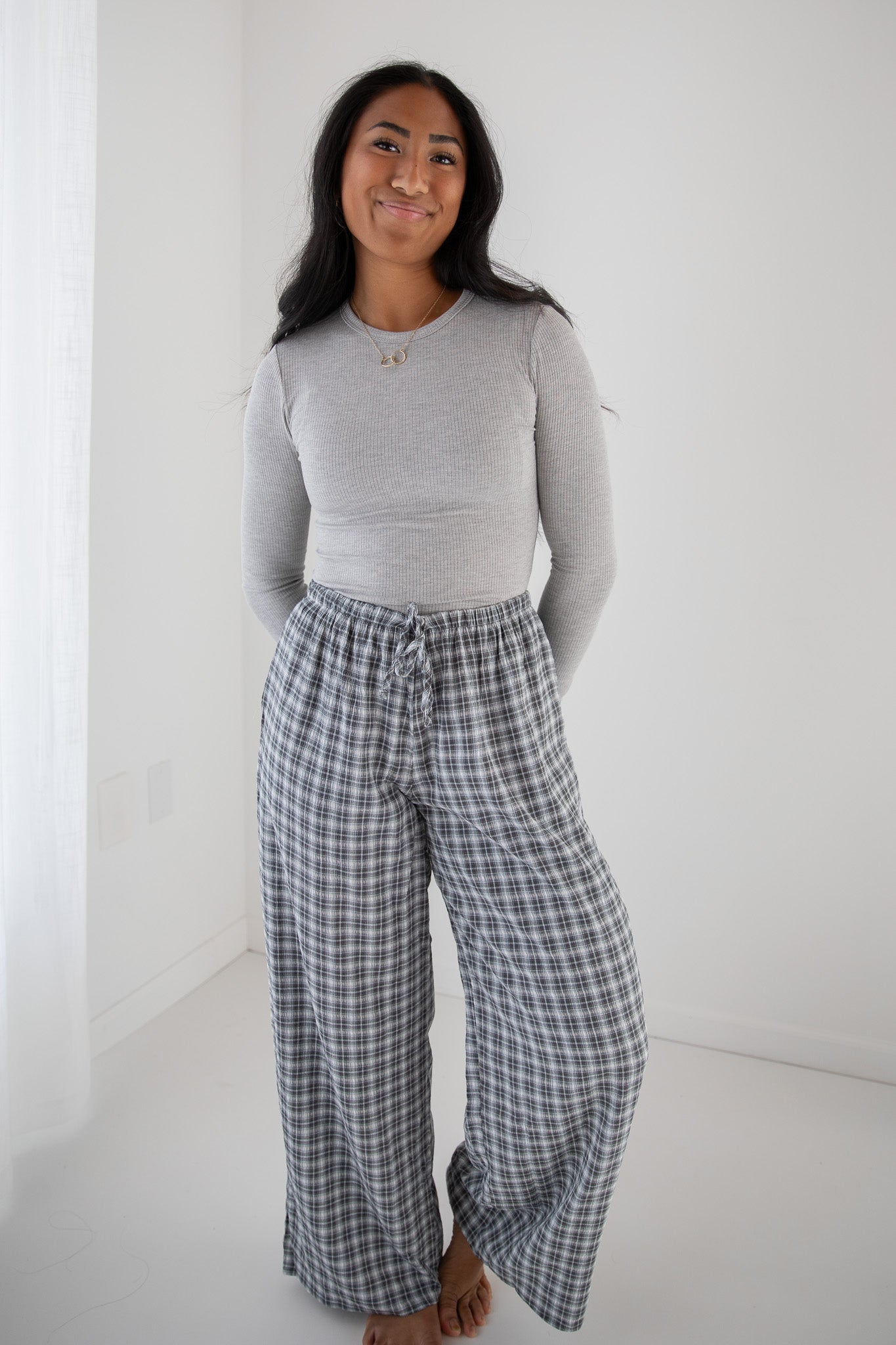 DILLON PLAID TROUSER