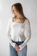 LIZZIE LACE PEPLUM TOP