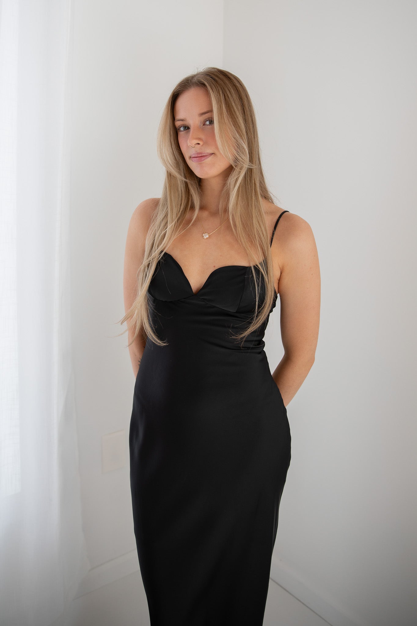 winter solstice dress Gorgeous Moments at the Ball Sleeveless chemise dress Soft gathers at back neck winter solstice - the shortest,