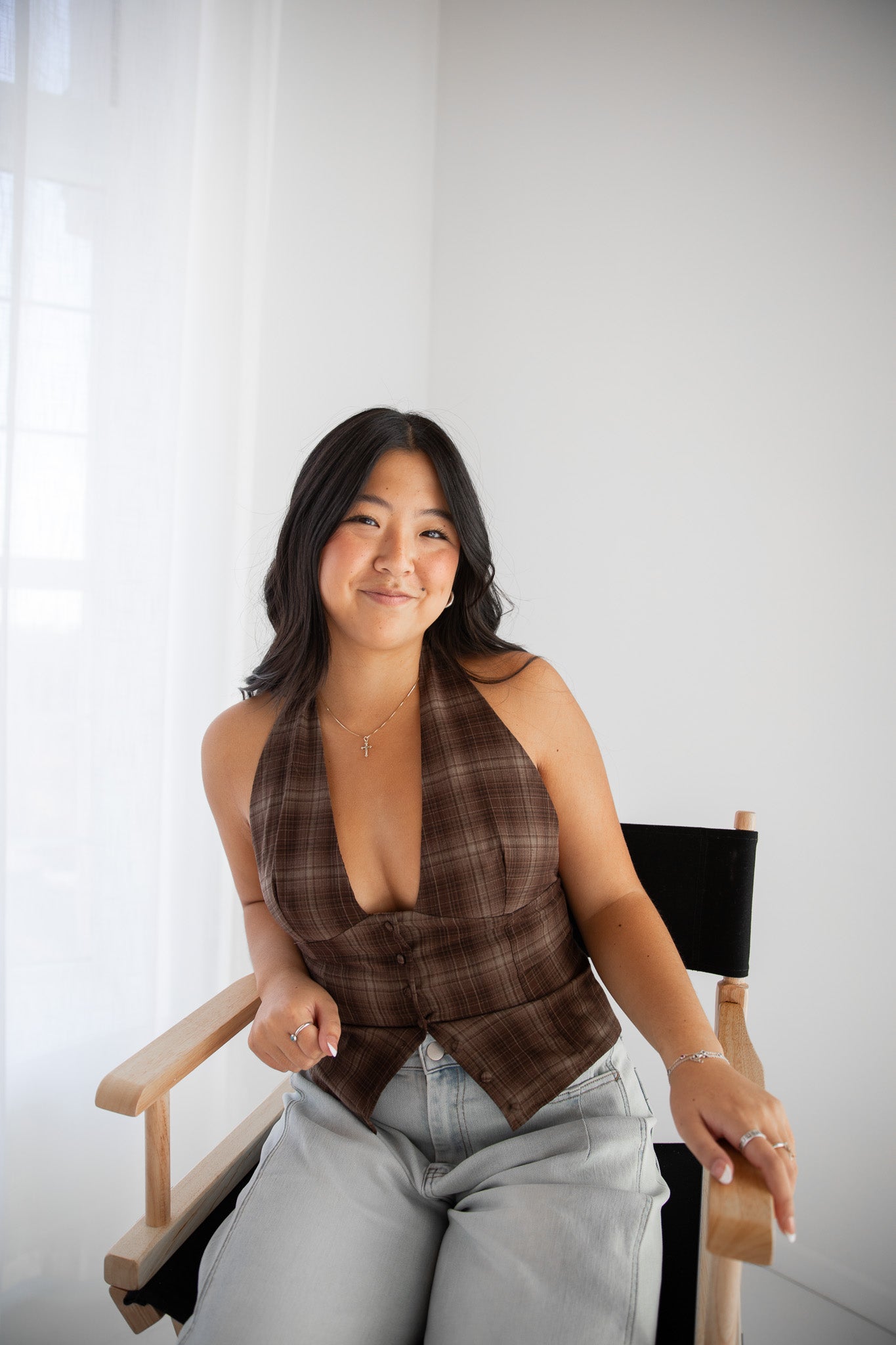 SPICED CIDER PLAID TANK