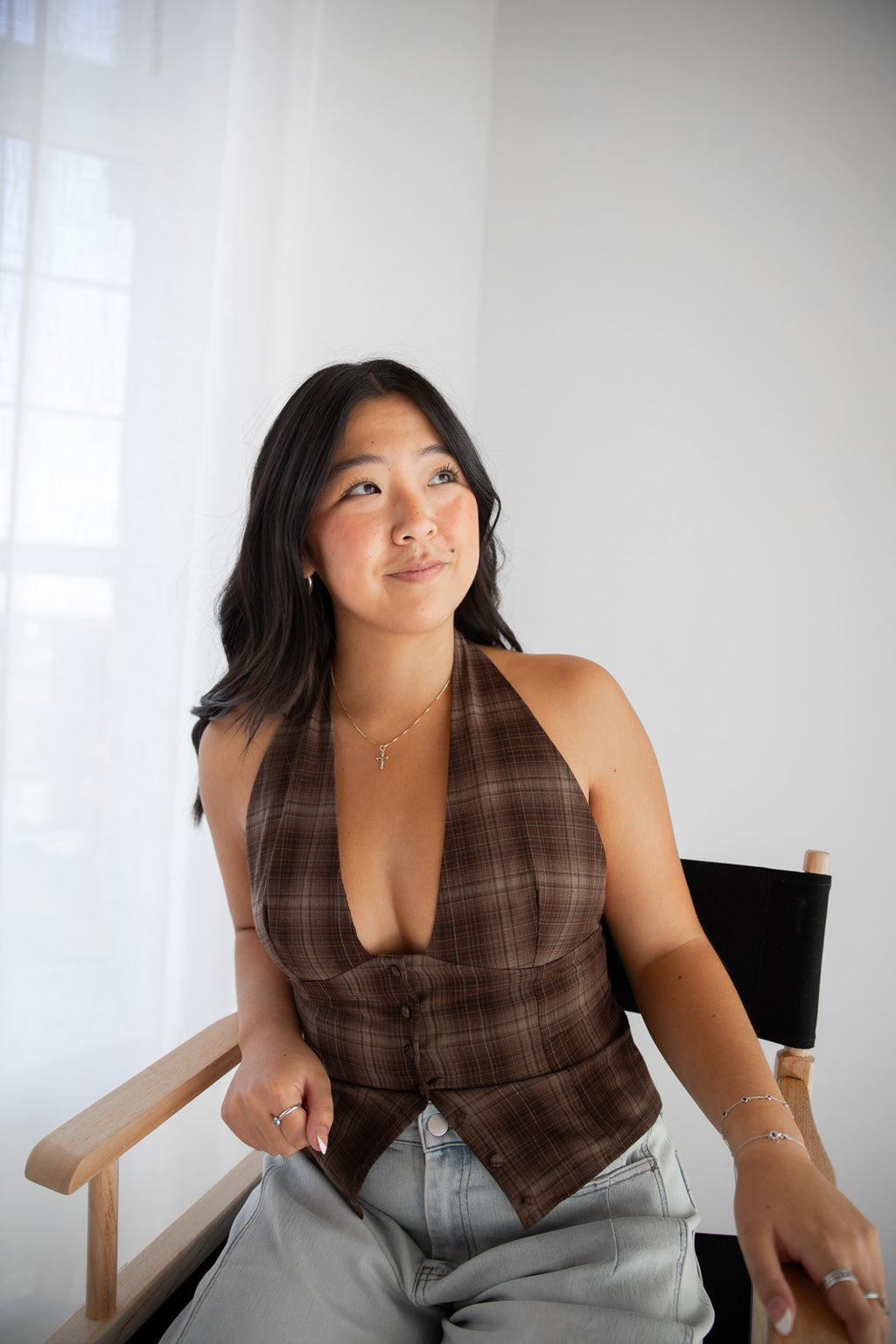 SPICED CIDER PLAID TANK