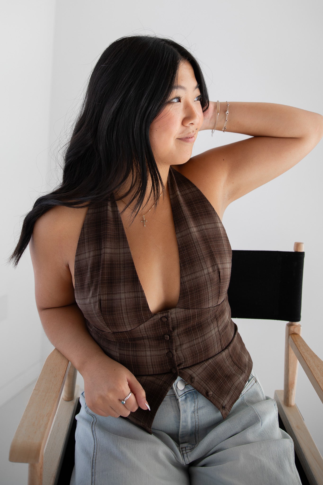 SPICED CIDER PLAID TANK