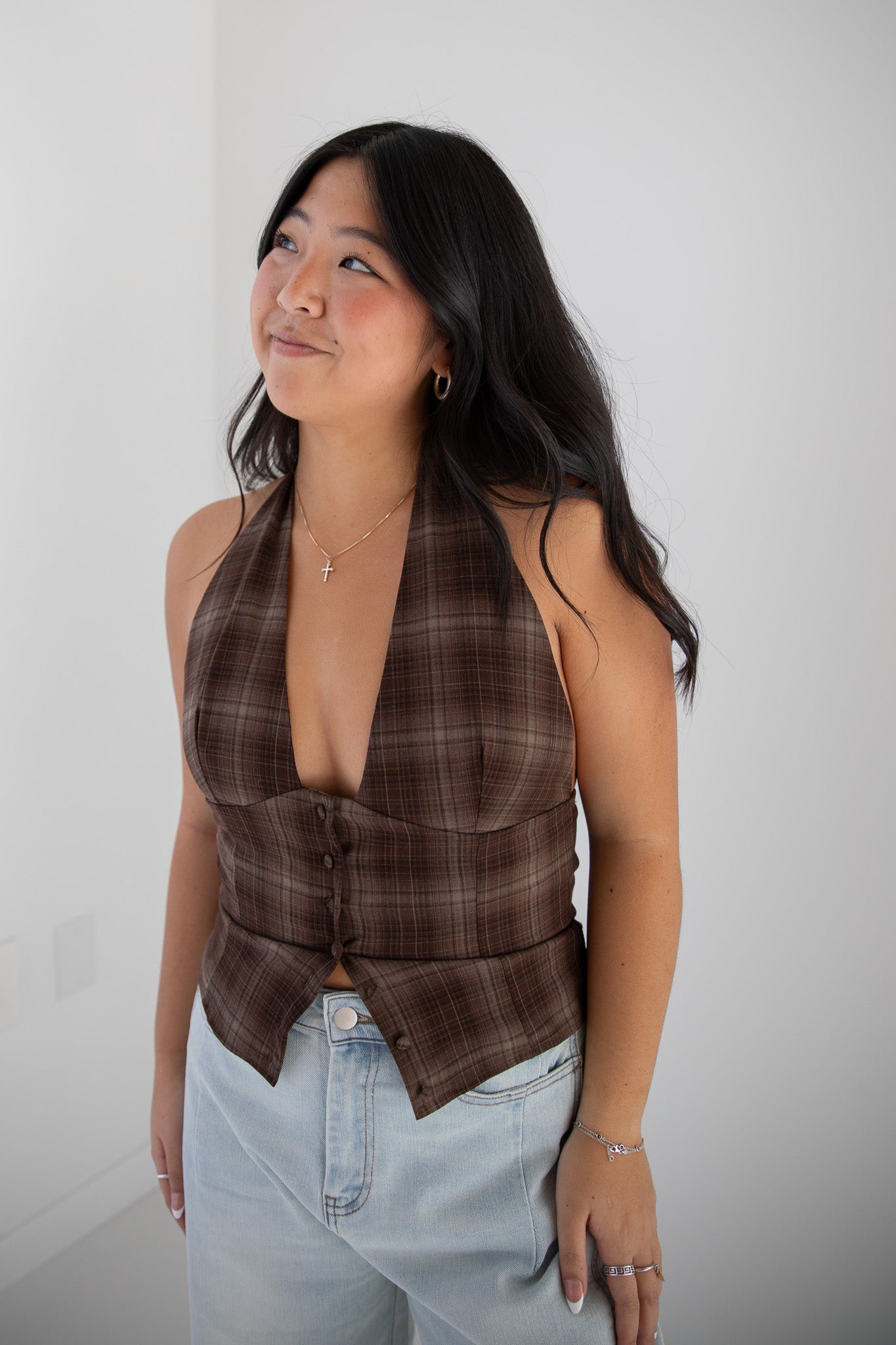 SPICED CIDER PLAID TANK