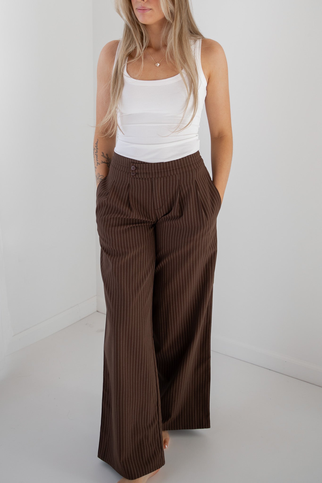 GRACIE STRIPED TROUSERS