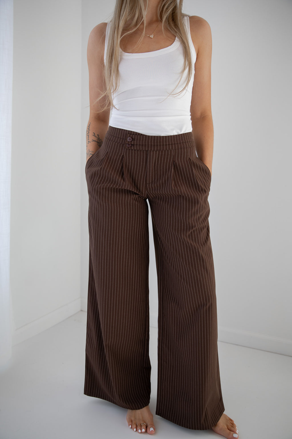 GRACIE STRIPED TROUSERS