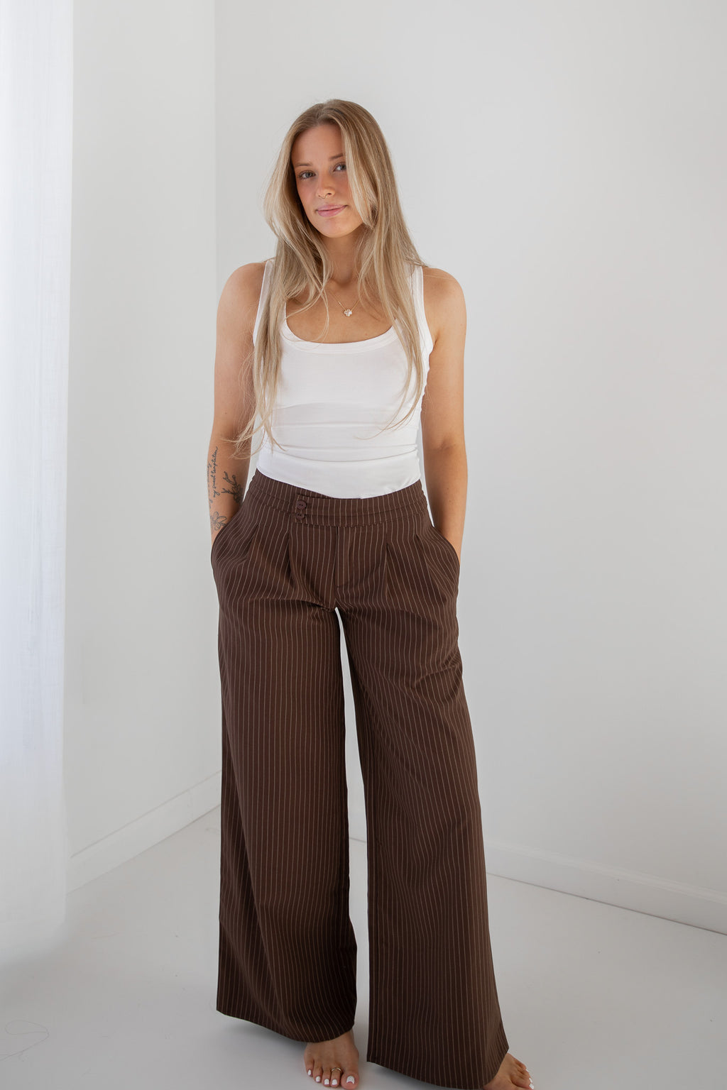 GRACIE STRIPED TROUSERS