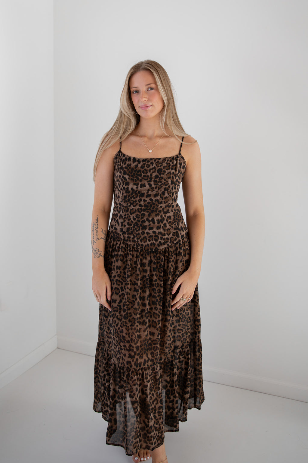 LENNOX LEOPARD PRINT DRESS