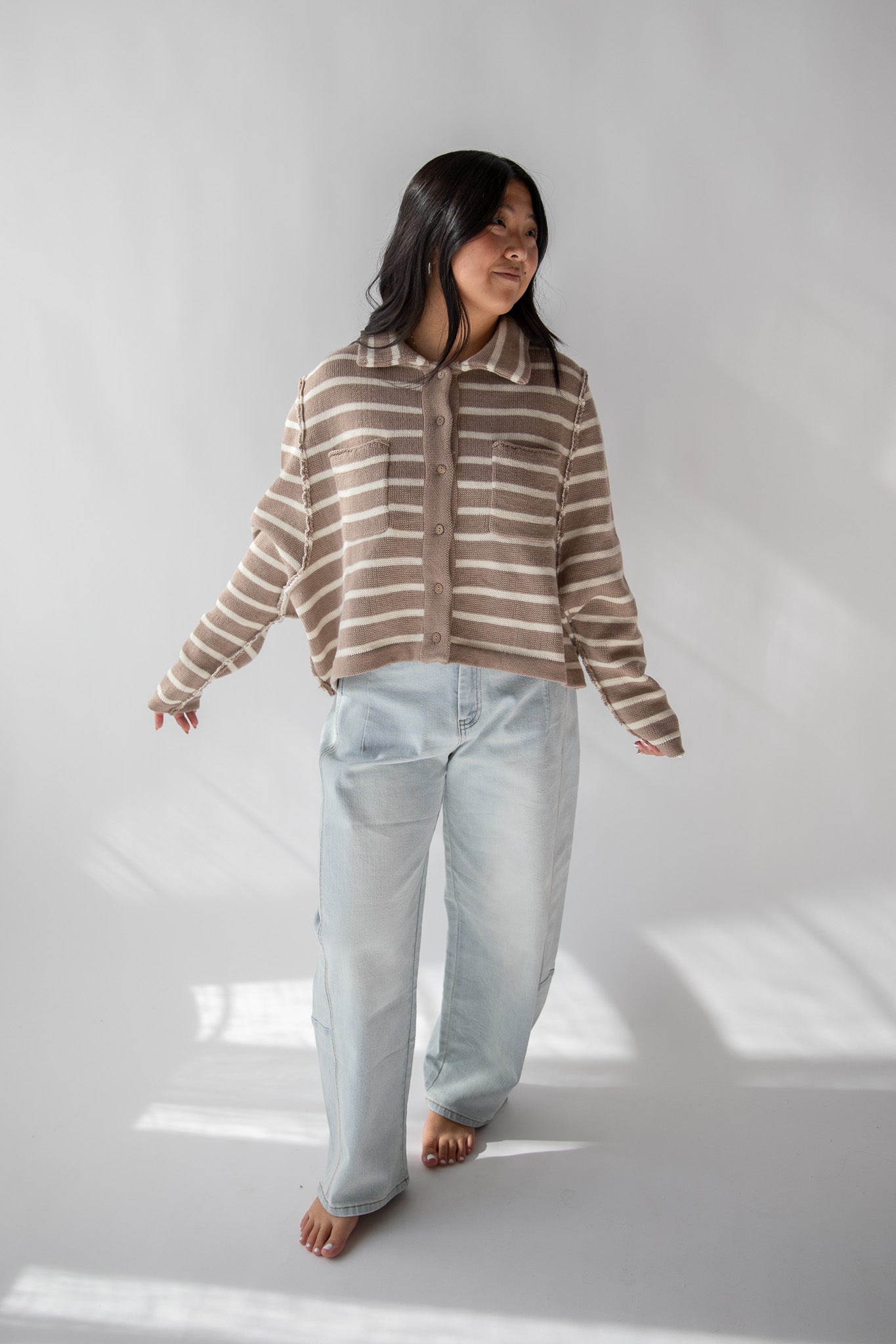 ORCHARD BUTTON DOWN SWEATER