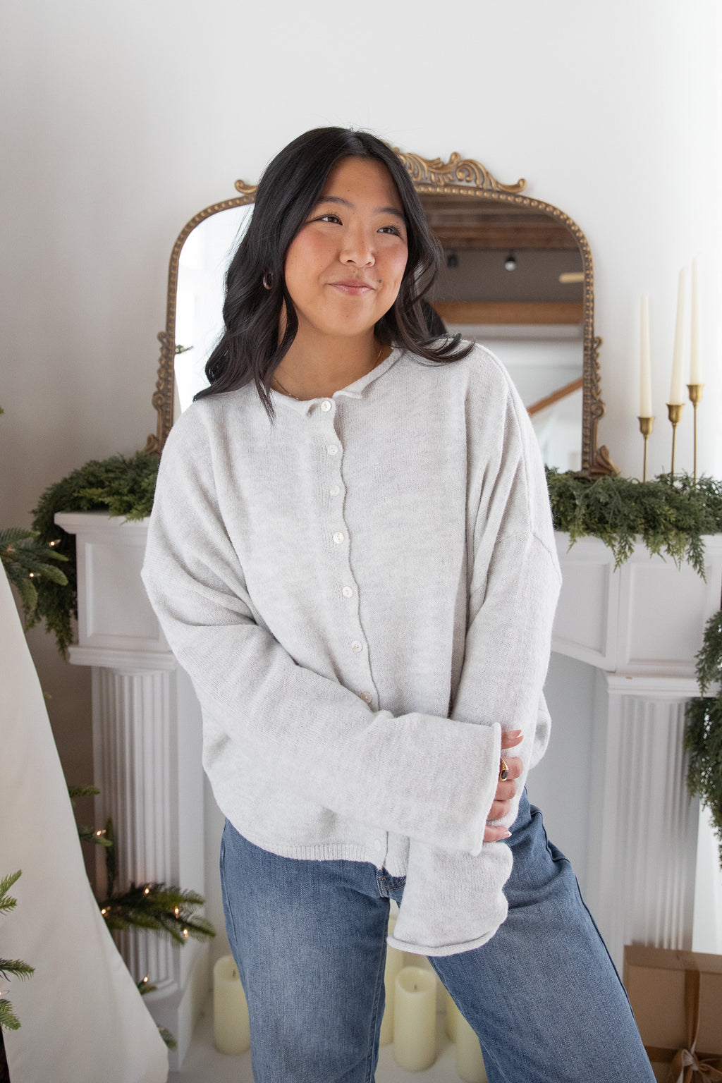 AMELIA BUTTON UP CARDIGAN