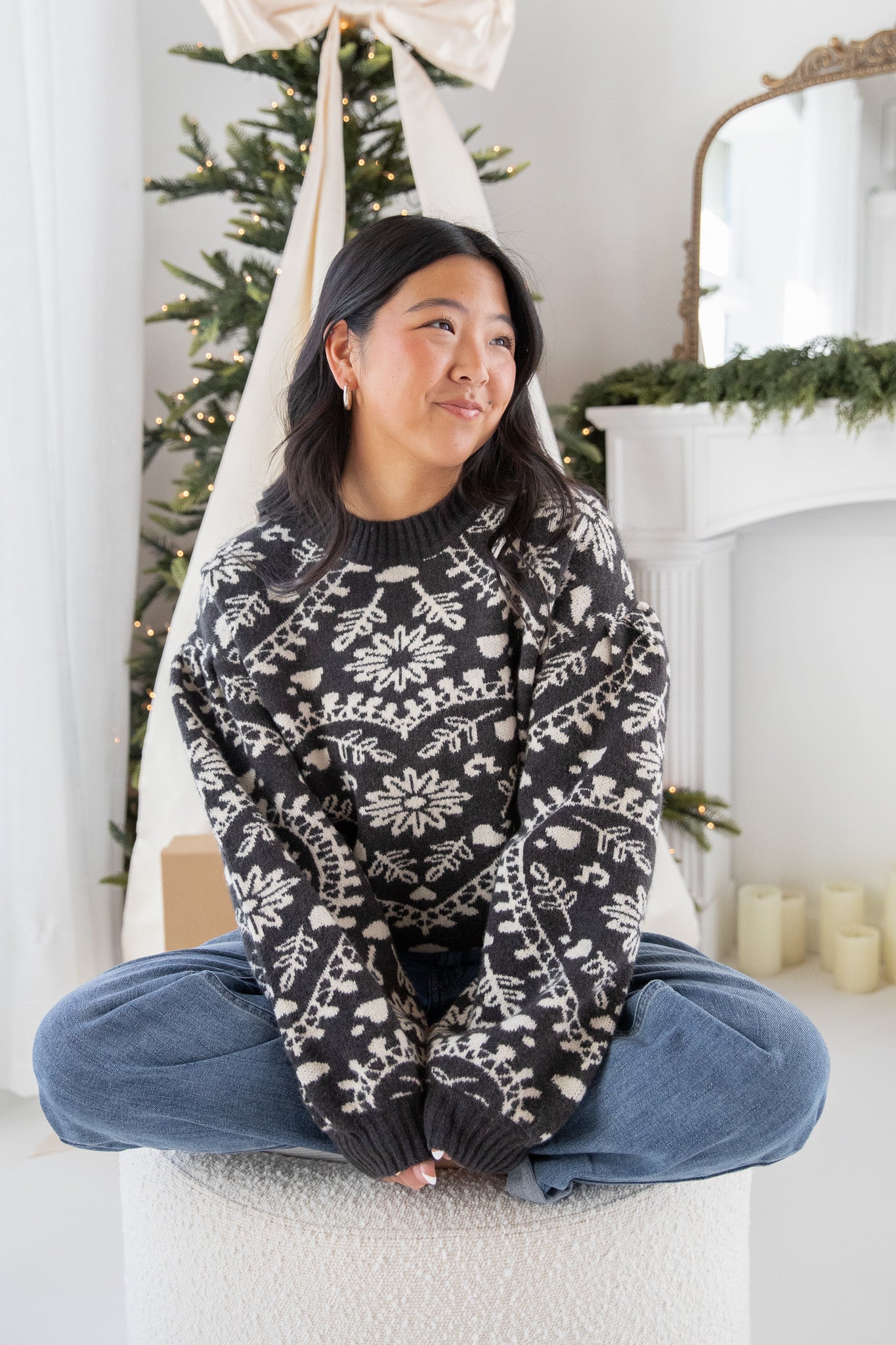 FRANKIE FLORAL SWEATER