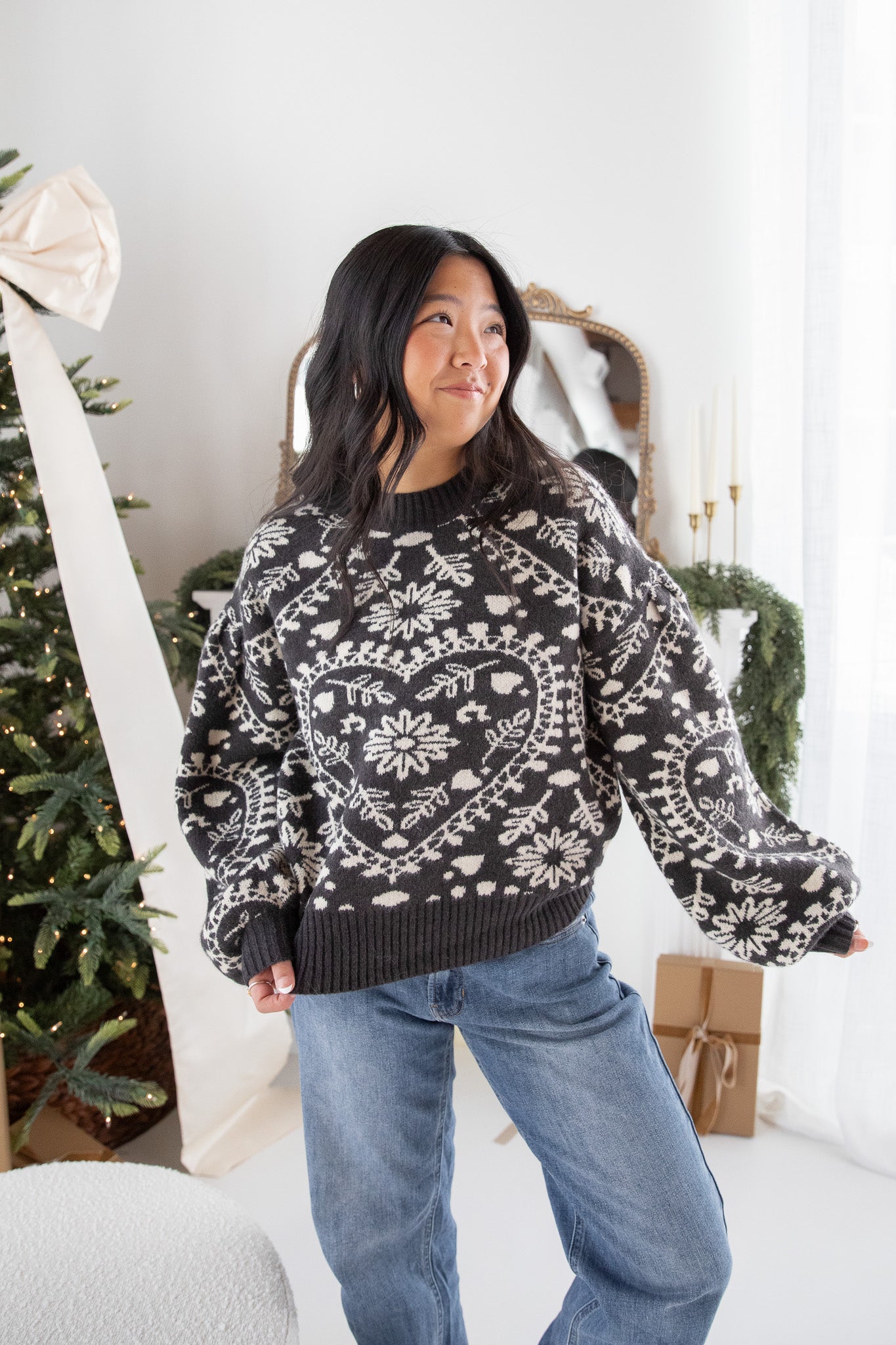 FRANKIE FLORAL SWEATER