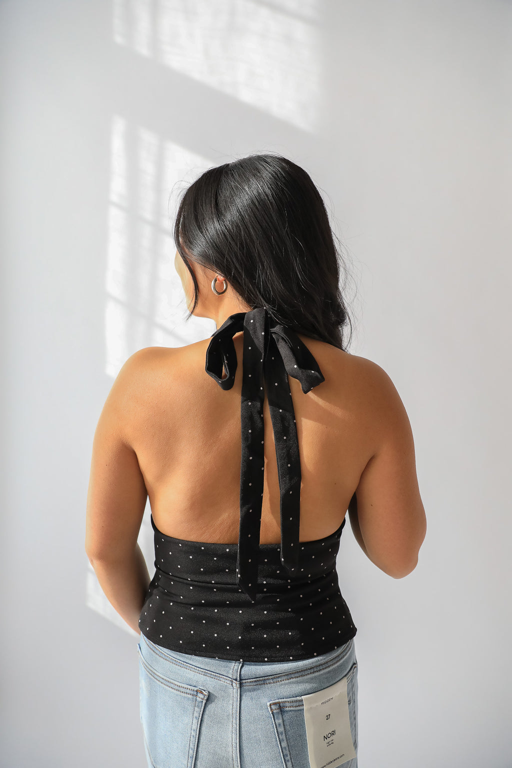 ISABEL POLKA DOT HALTER TOP