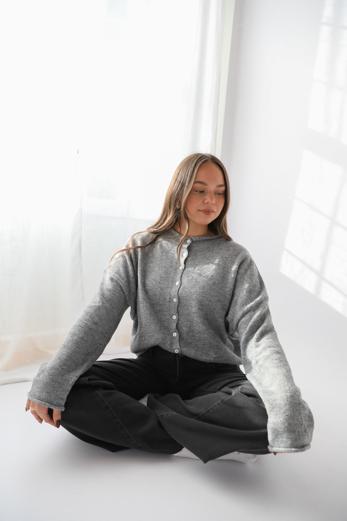 WASHED BLACK NORI JEAN