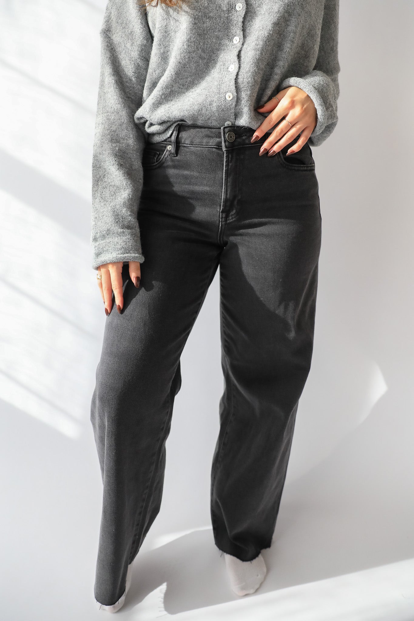 WASHED BLACK NORI JEAN