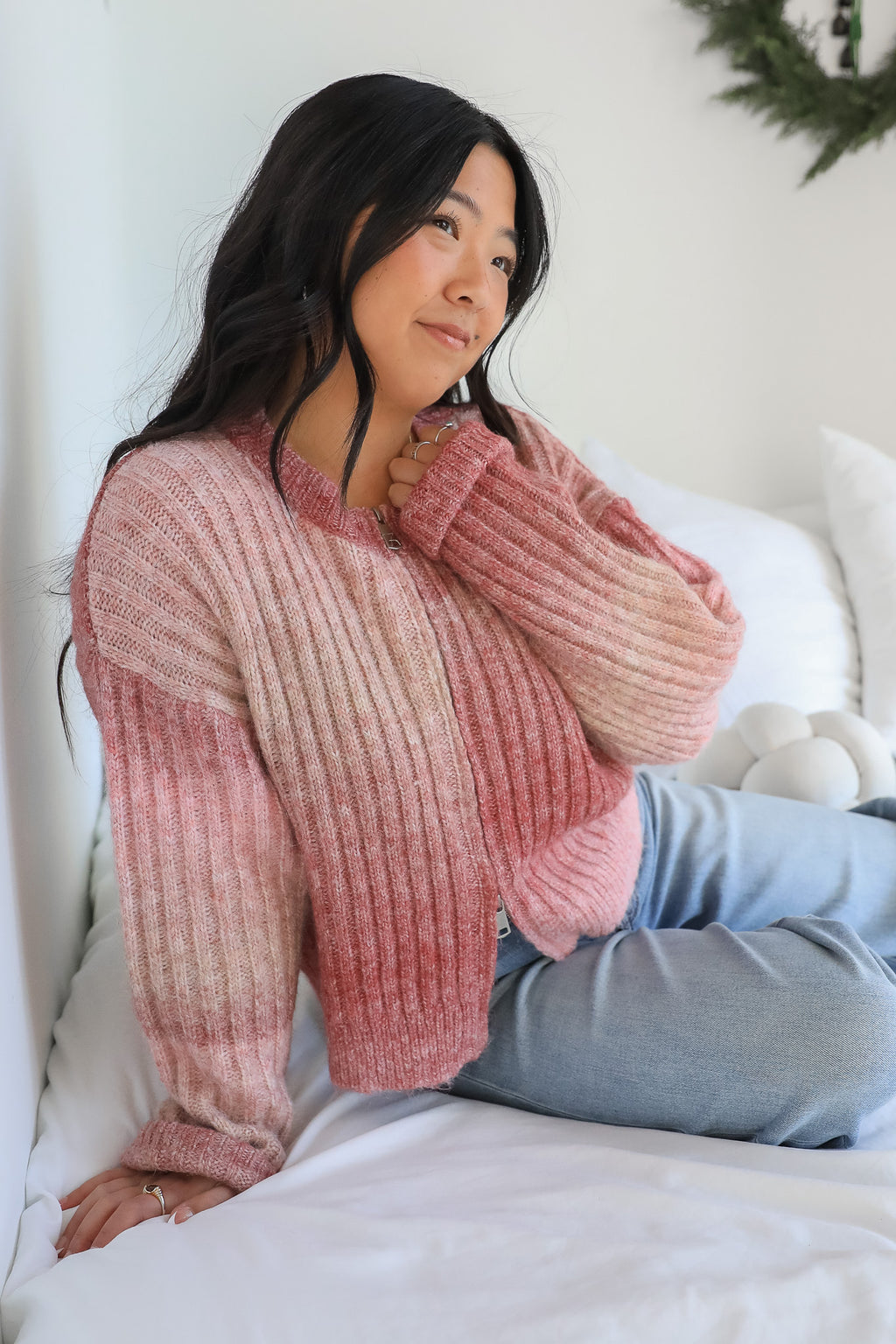 ROSELYNN SWEATER ZIP UP