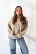 OATMEAL CABLE CARDIGAN