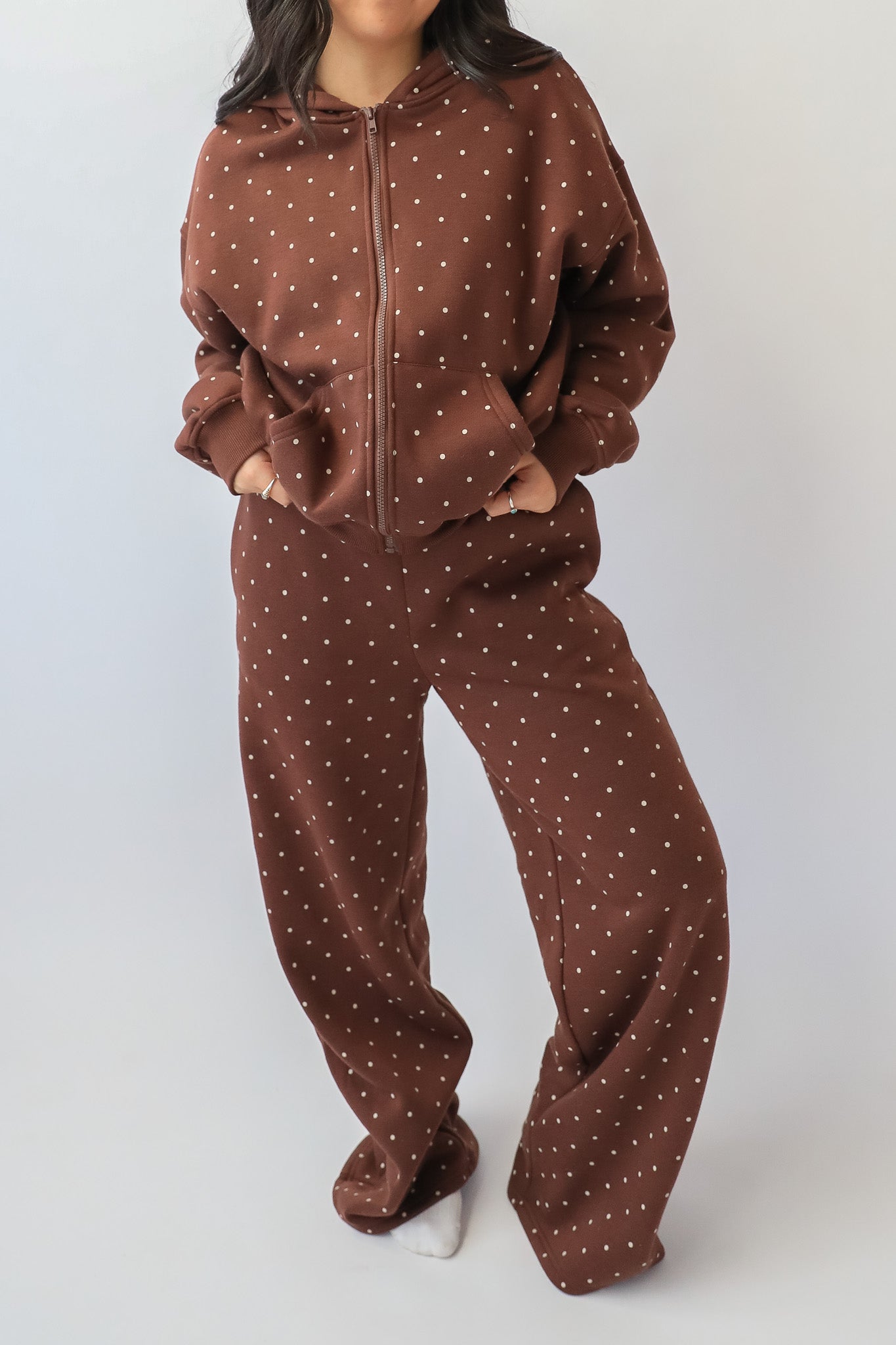 BELLE POLKADOT ZIP UP