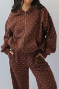 BELLE POLKADOT ZIP UP