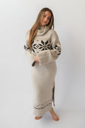 SNOWDRIFT MAXI SWEATER DRESS