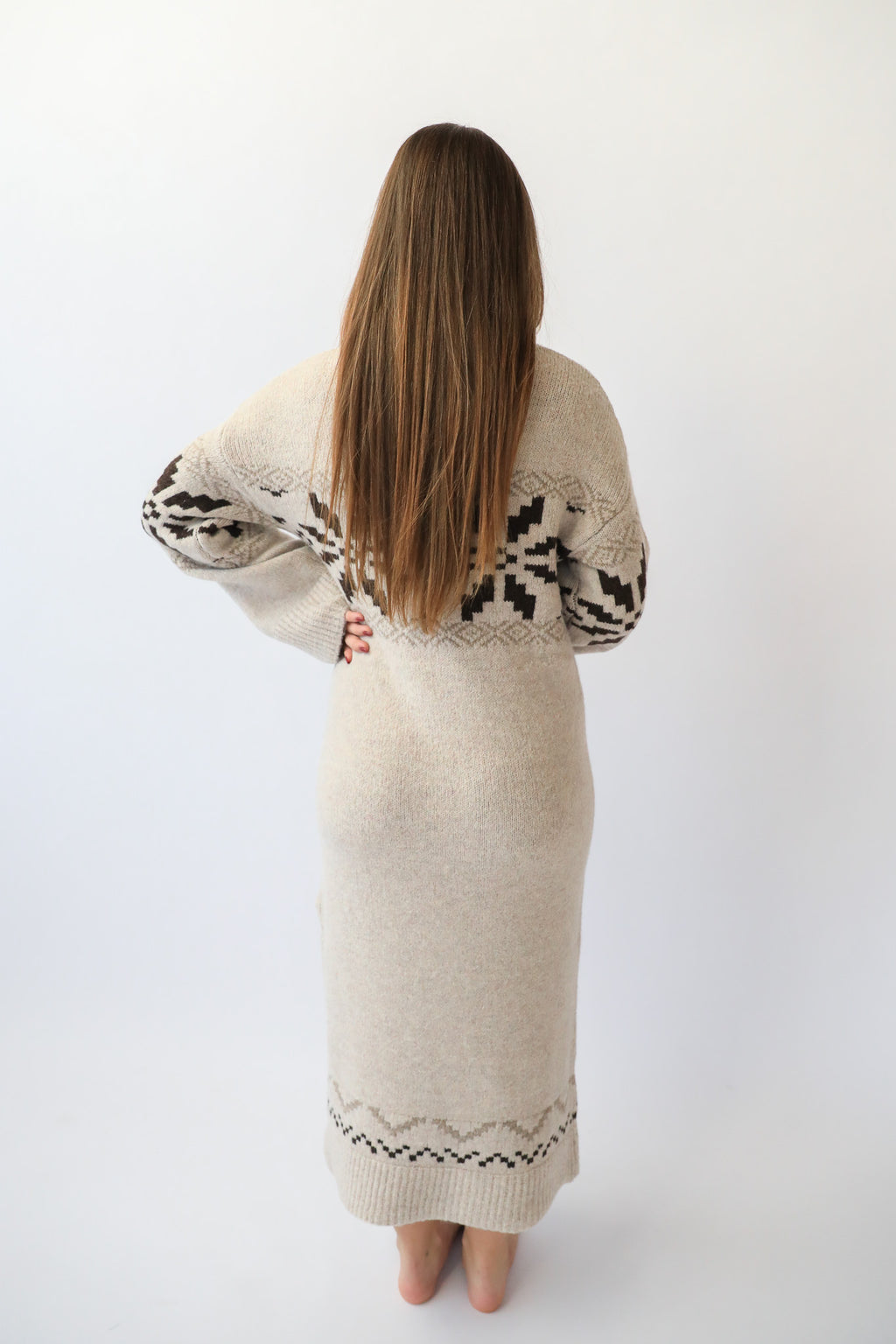 SNOWDRIFT MAXI SWEATER DRESS