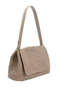 NATALIA TAUPE SHOULDER BAG- MELIE BIANCO