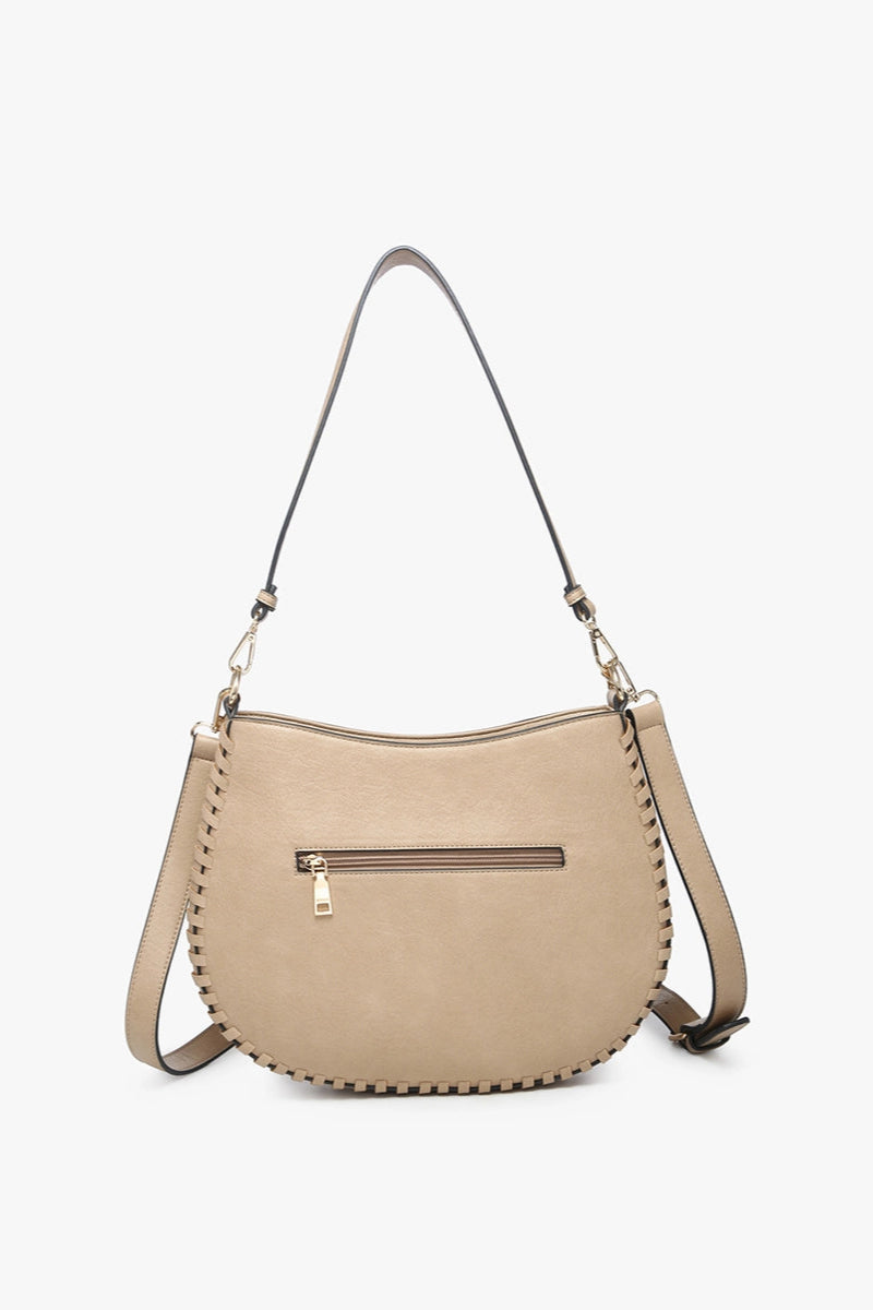 RAQUEL WHIPSTITCH CROSSBODY SATCHEL