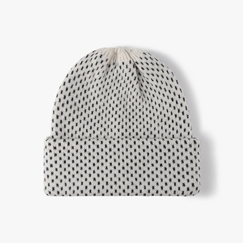 POLKA DOT KNIT BEANIE