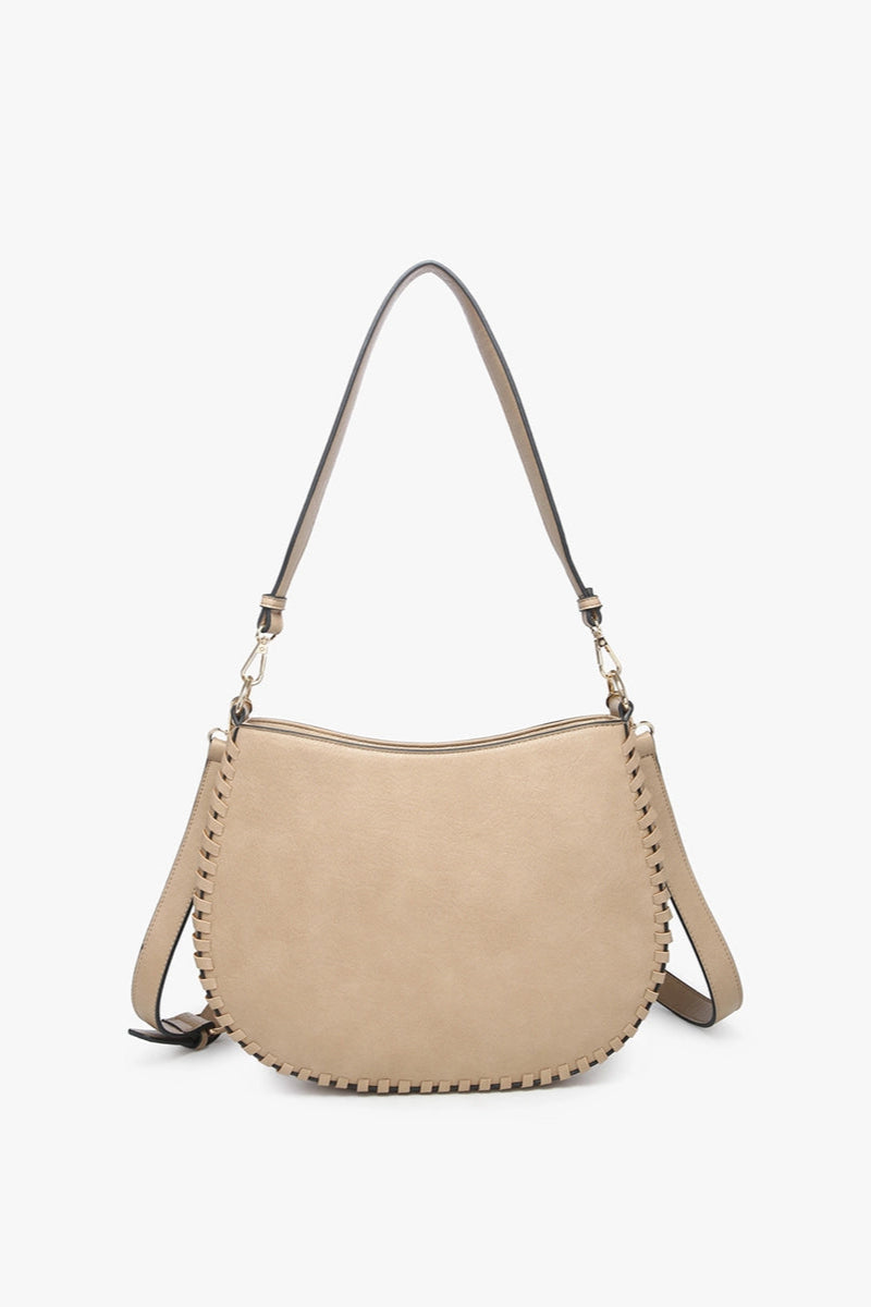 RAQUEL WHIPSTITCH CROSSBODY SATCHEL