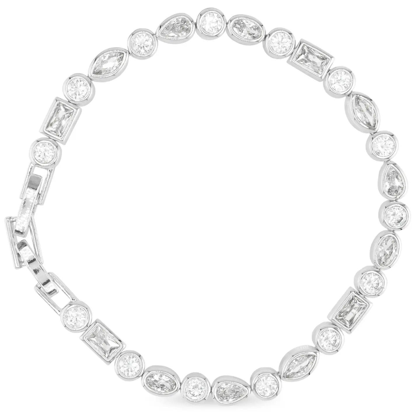 MULTI CUT BEZEL TENNIS BRACELET