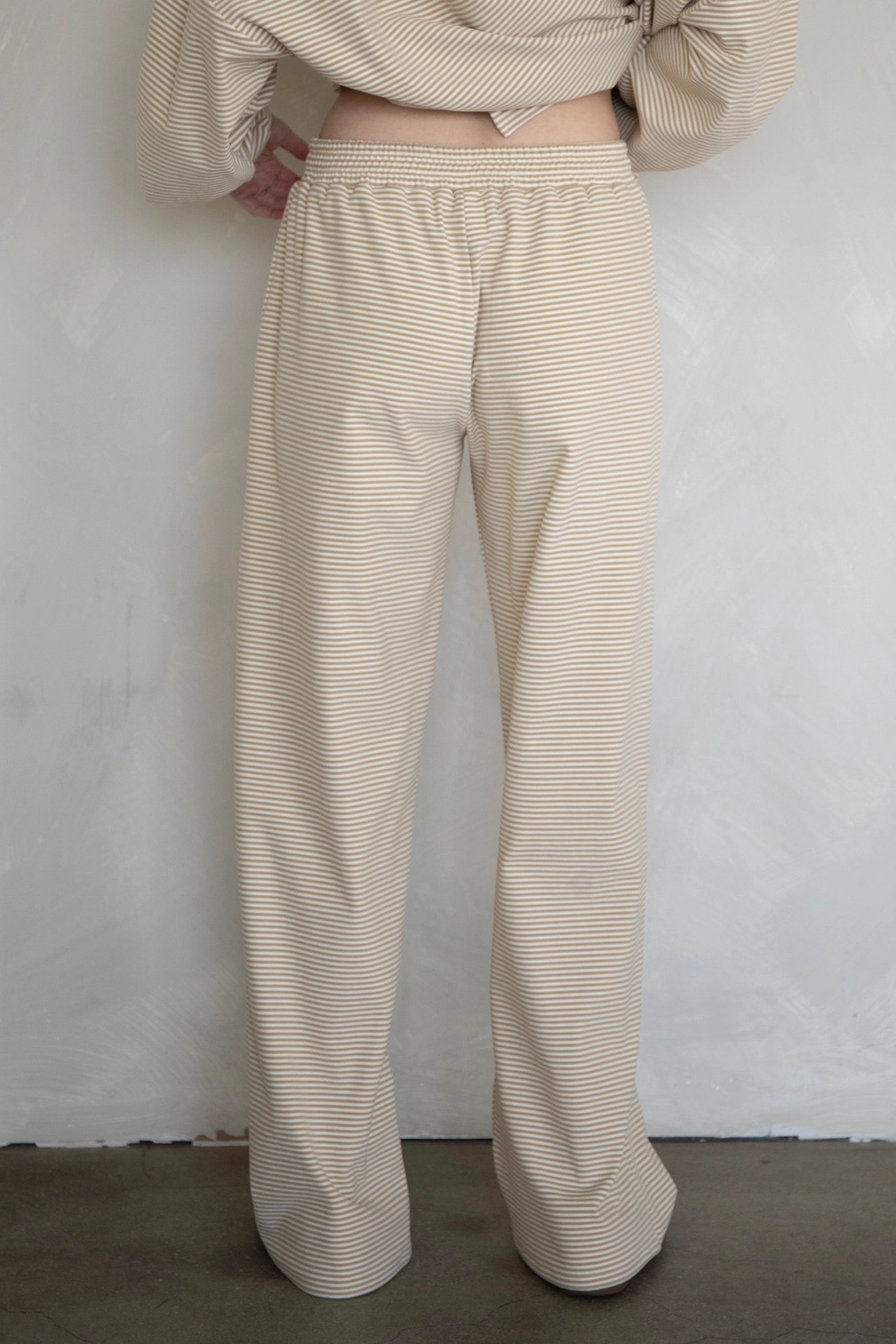 CLOUD STRIPE FLEECE PANTS