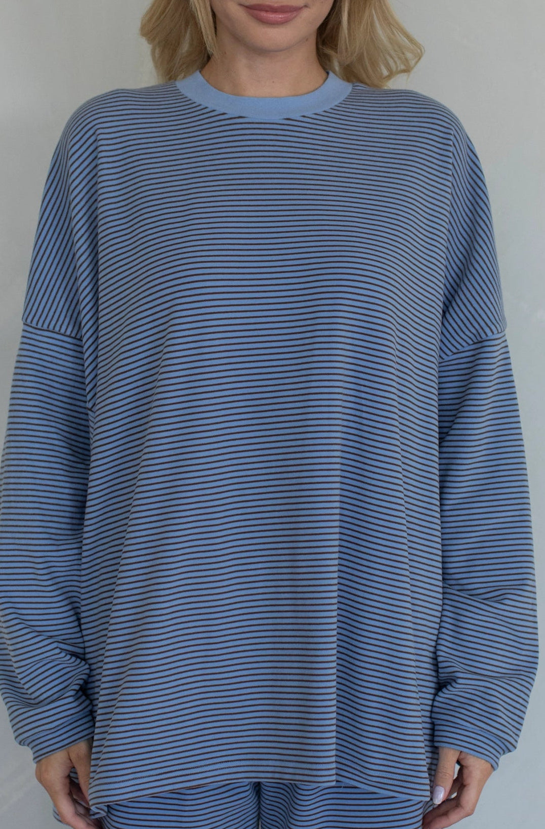 COASTLINE STRIPE FLEECE LONGSLEEVE