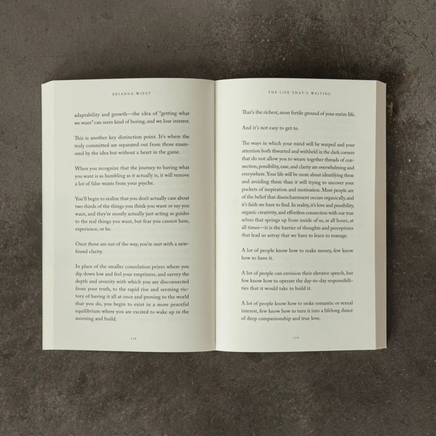 THE LIFE THAT'S WAITING BOOK