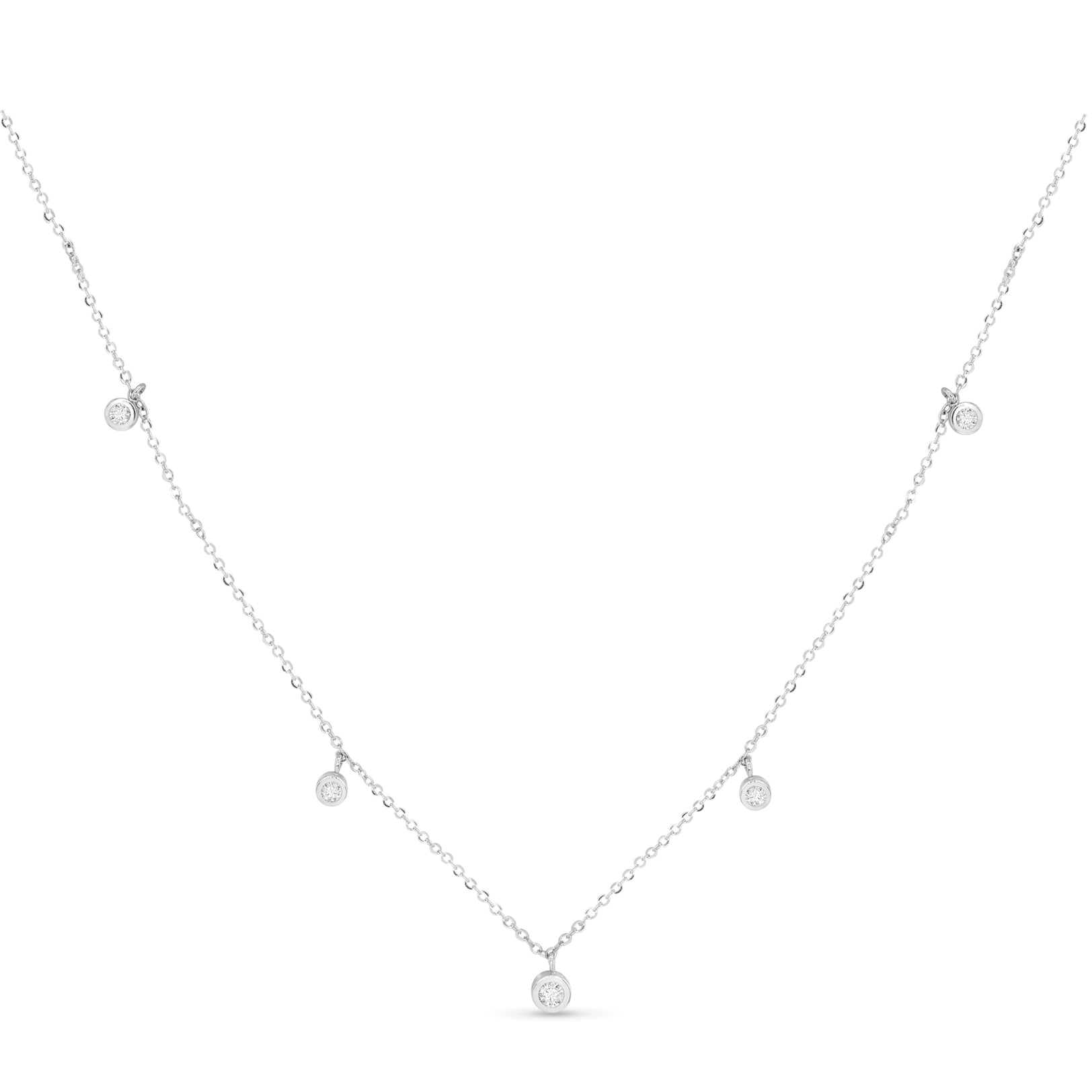 SILVER STATION CZ NECKLACE