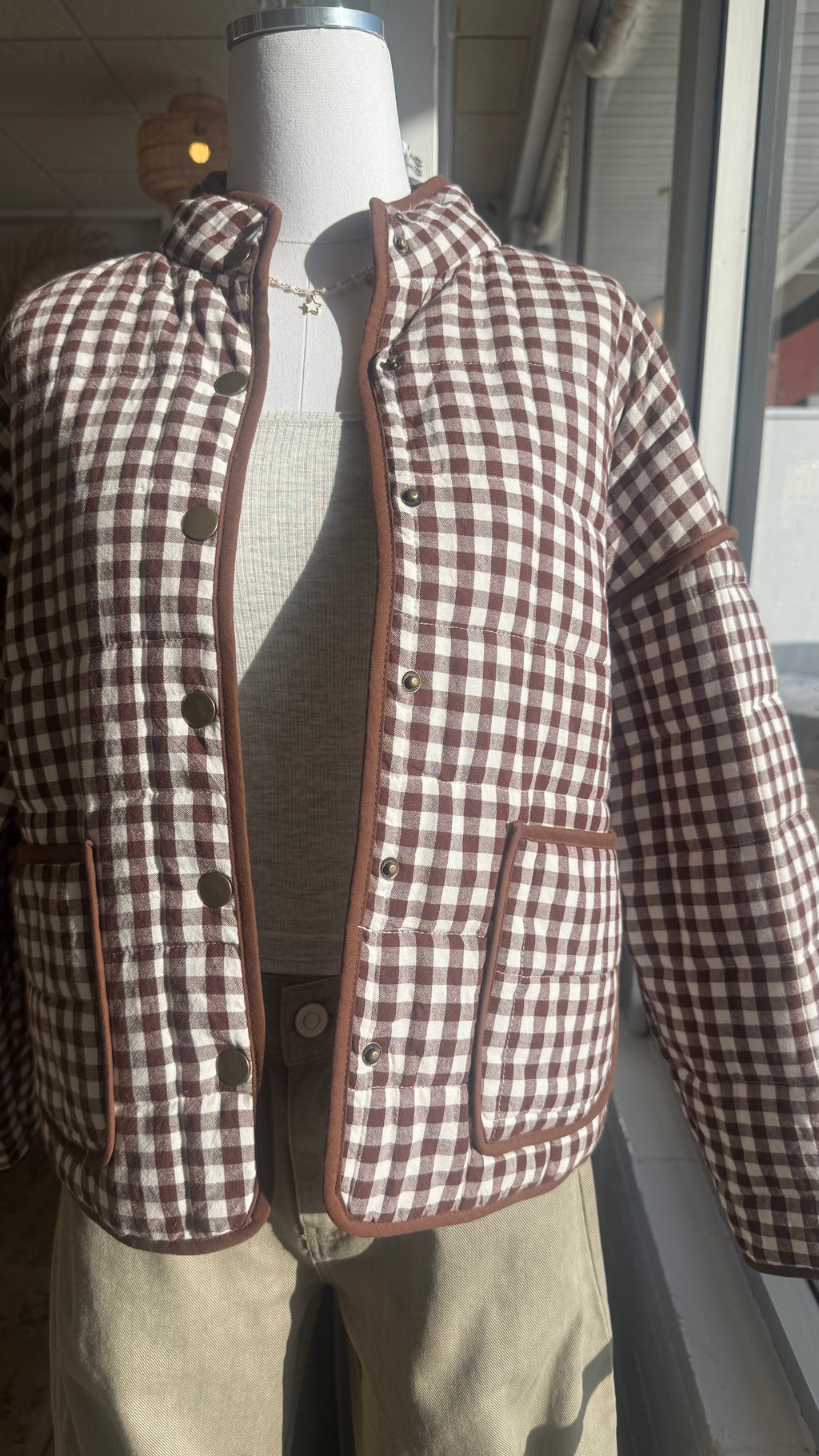 LENA GINGHAM JACKET