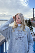 SKIER MARLED YARN SWEATER