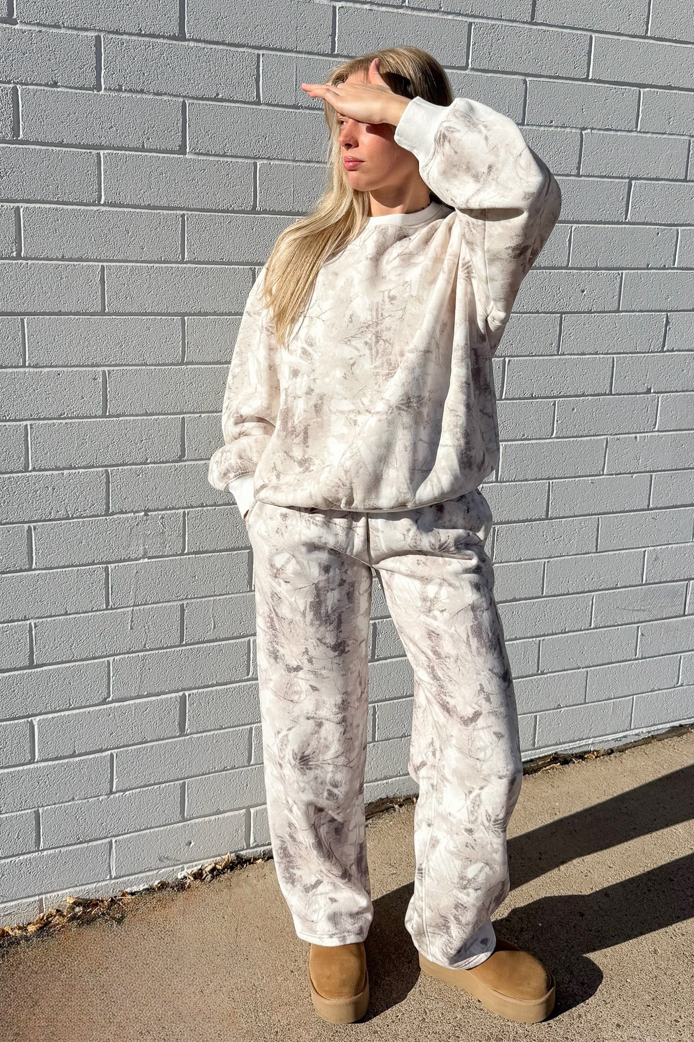 CLOUD CAMO CREWNECK PULLOVER