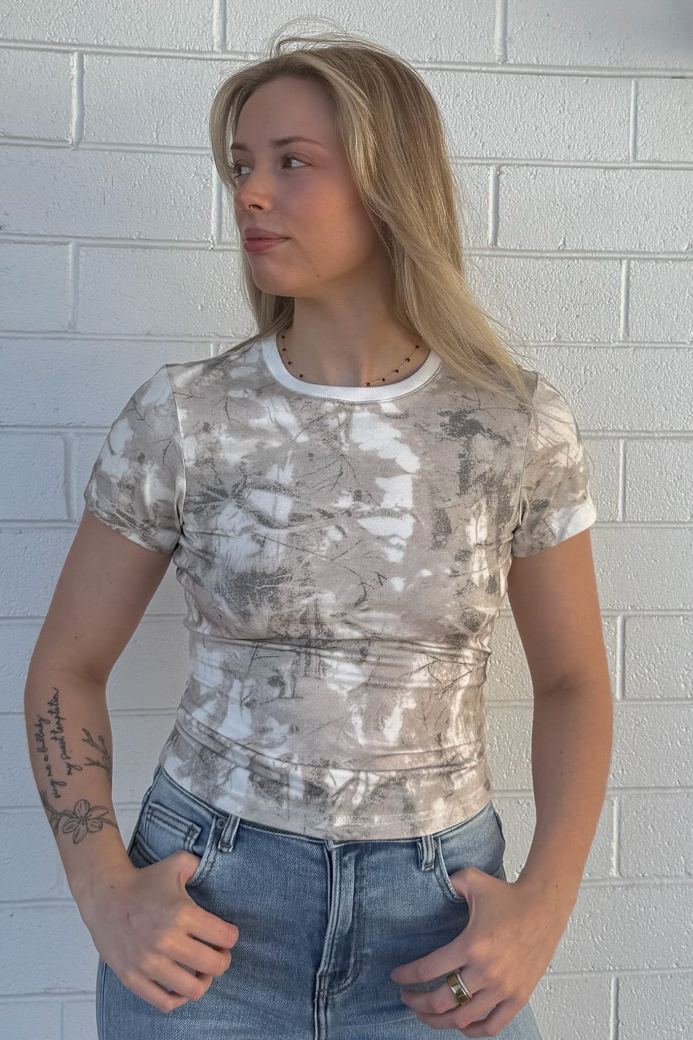 CLOUD CAMO BABY TEE