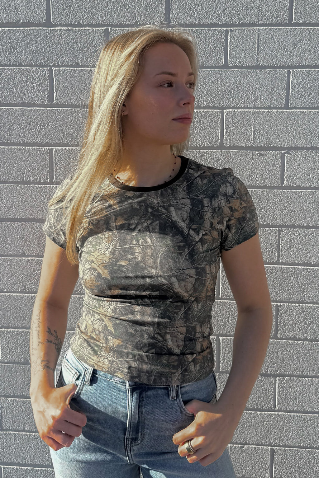 NOLA CAMO BABY TEE