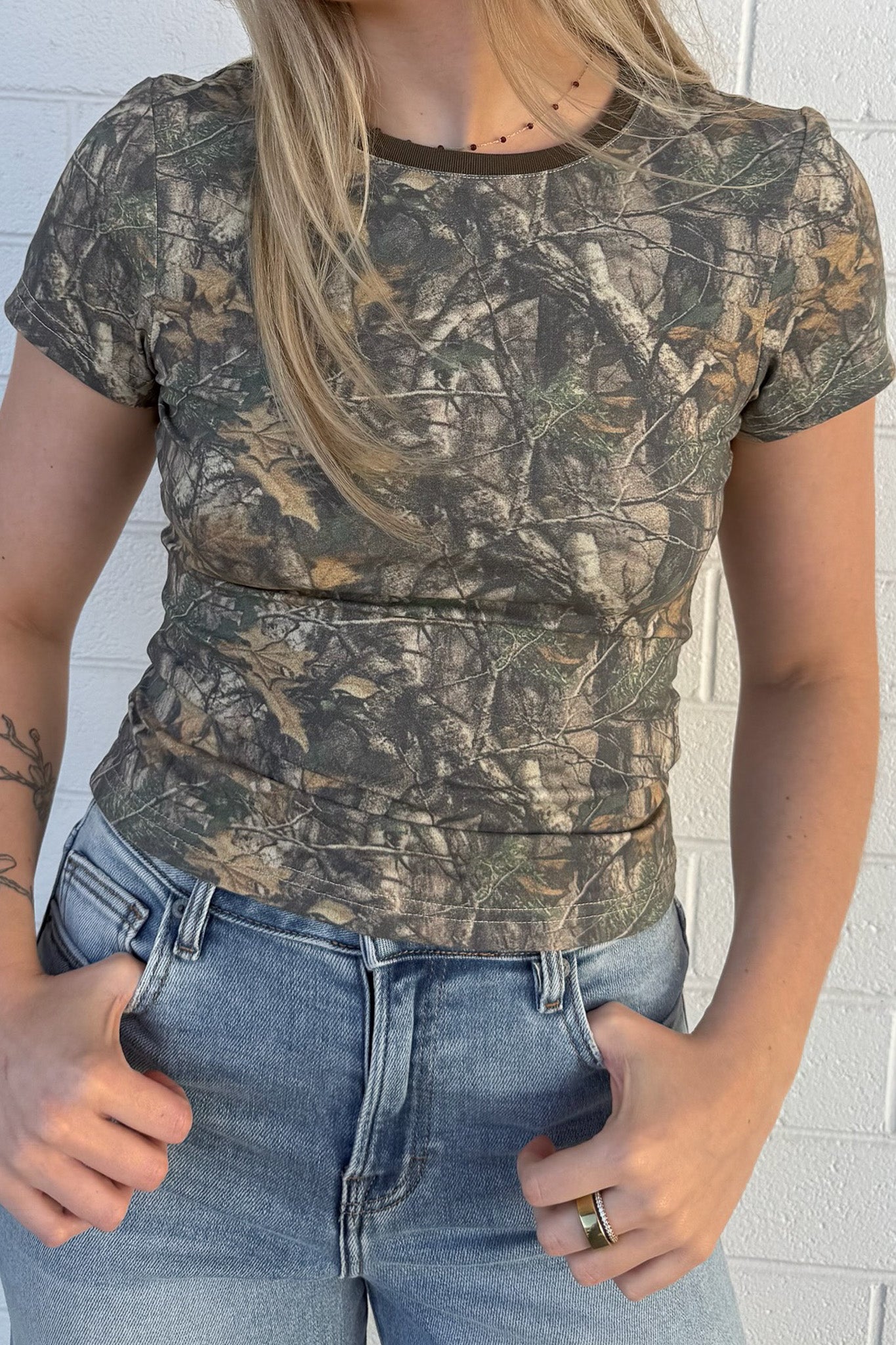 NOLA CAMO BABY TEE