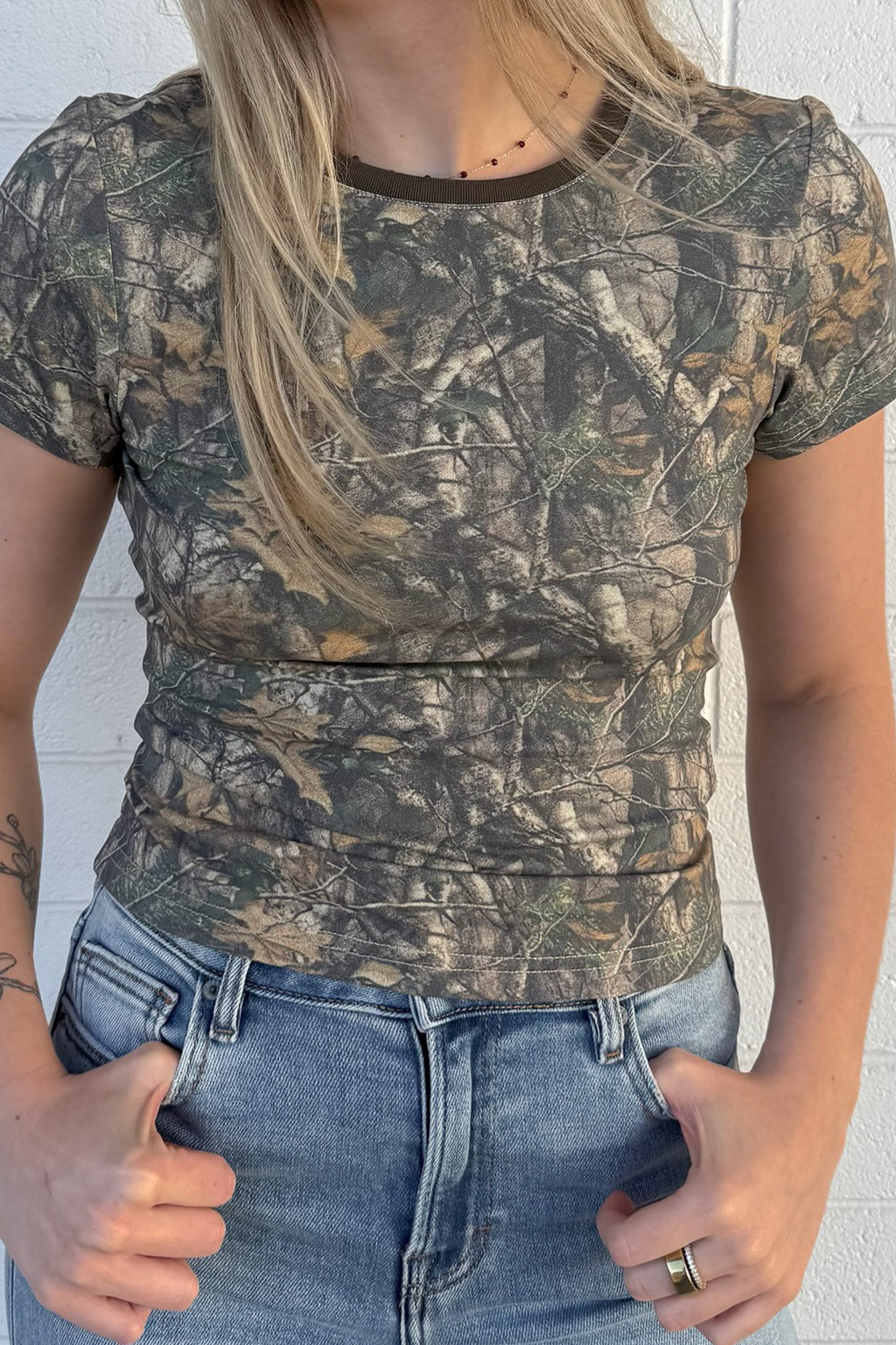 NOLA CAMO BABY TEE