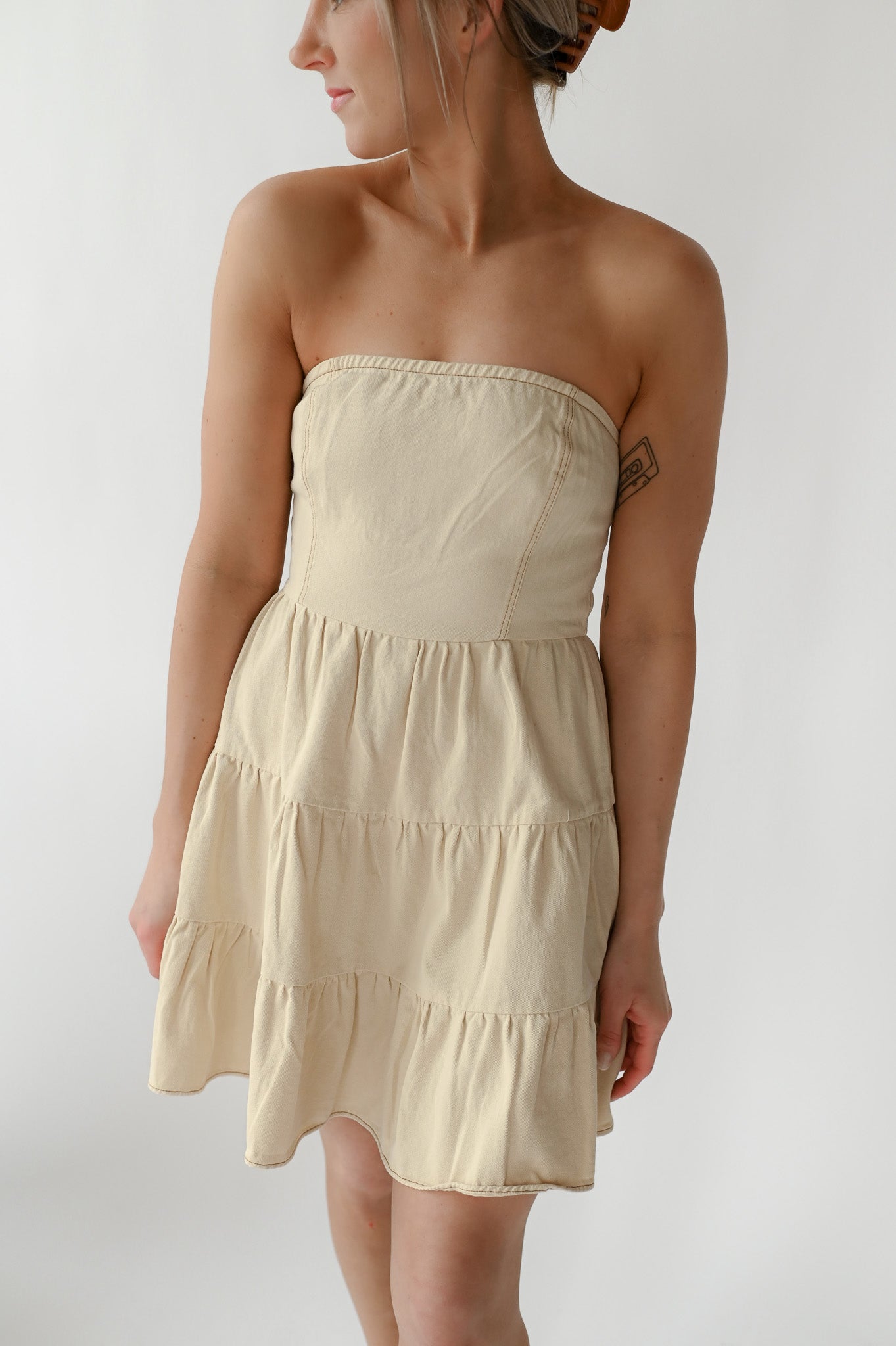 WESTON RUFFLE MINI DRESS