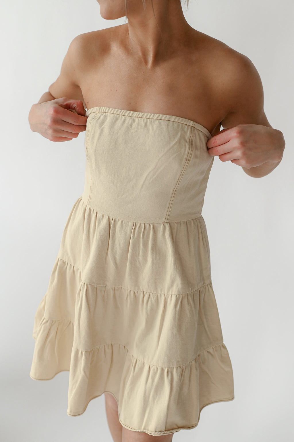 WESTON RUFFLE MINI DRESS