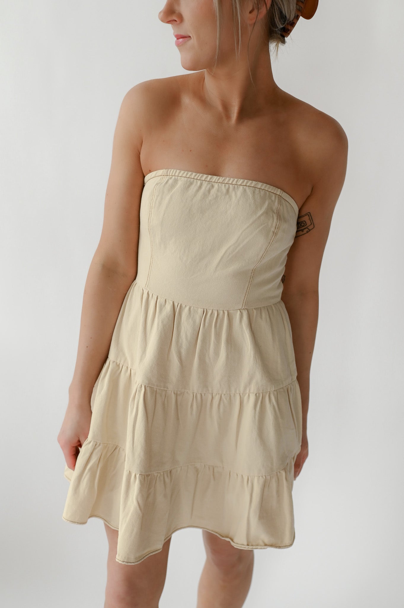 WESTON RUFFLE MINI DRESS