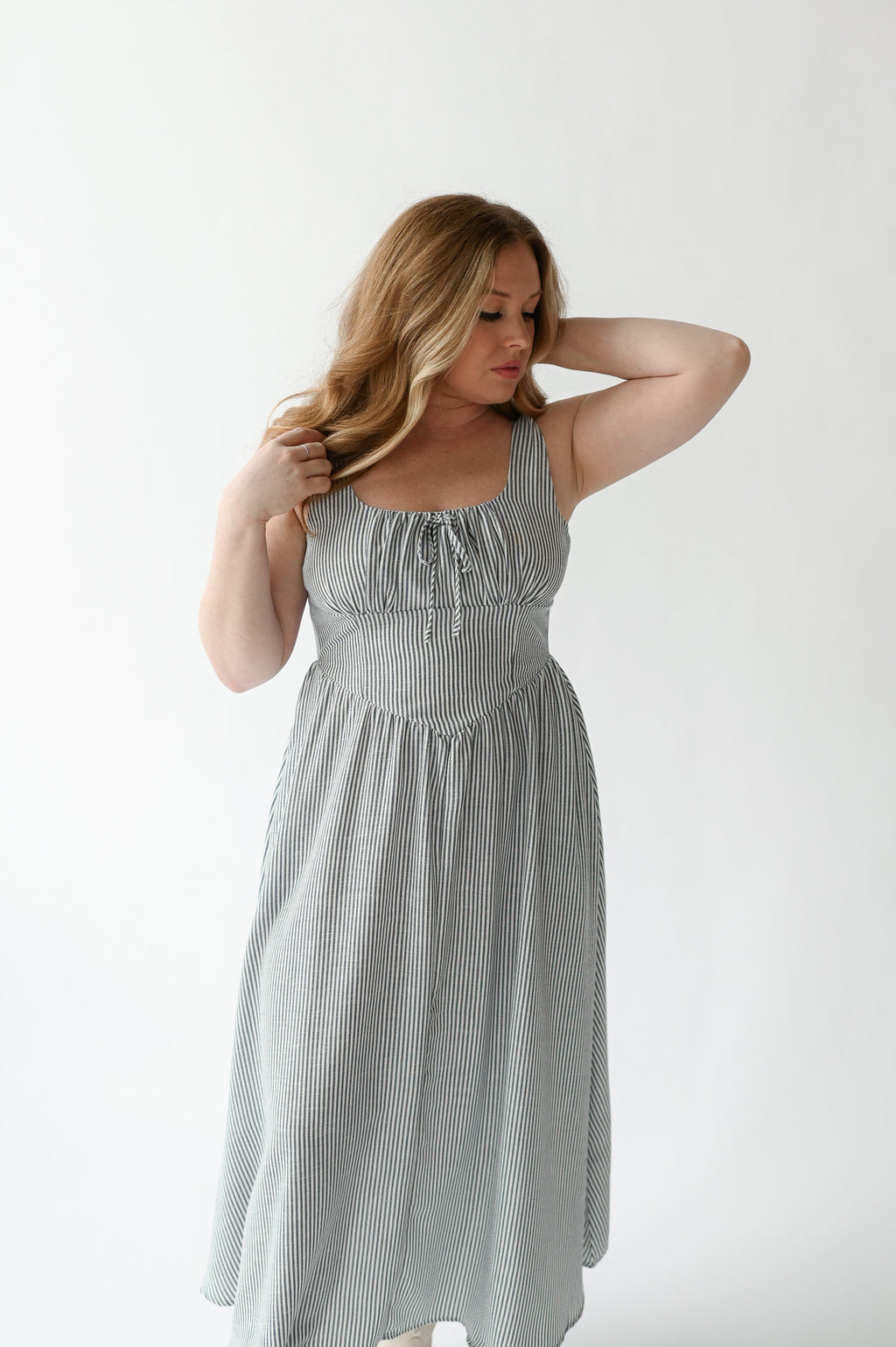 SEASIDE STROLL MIDI DRESS