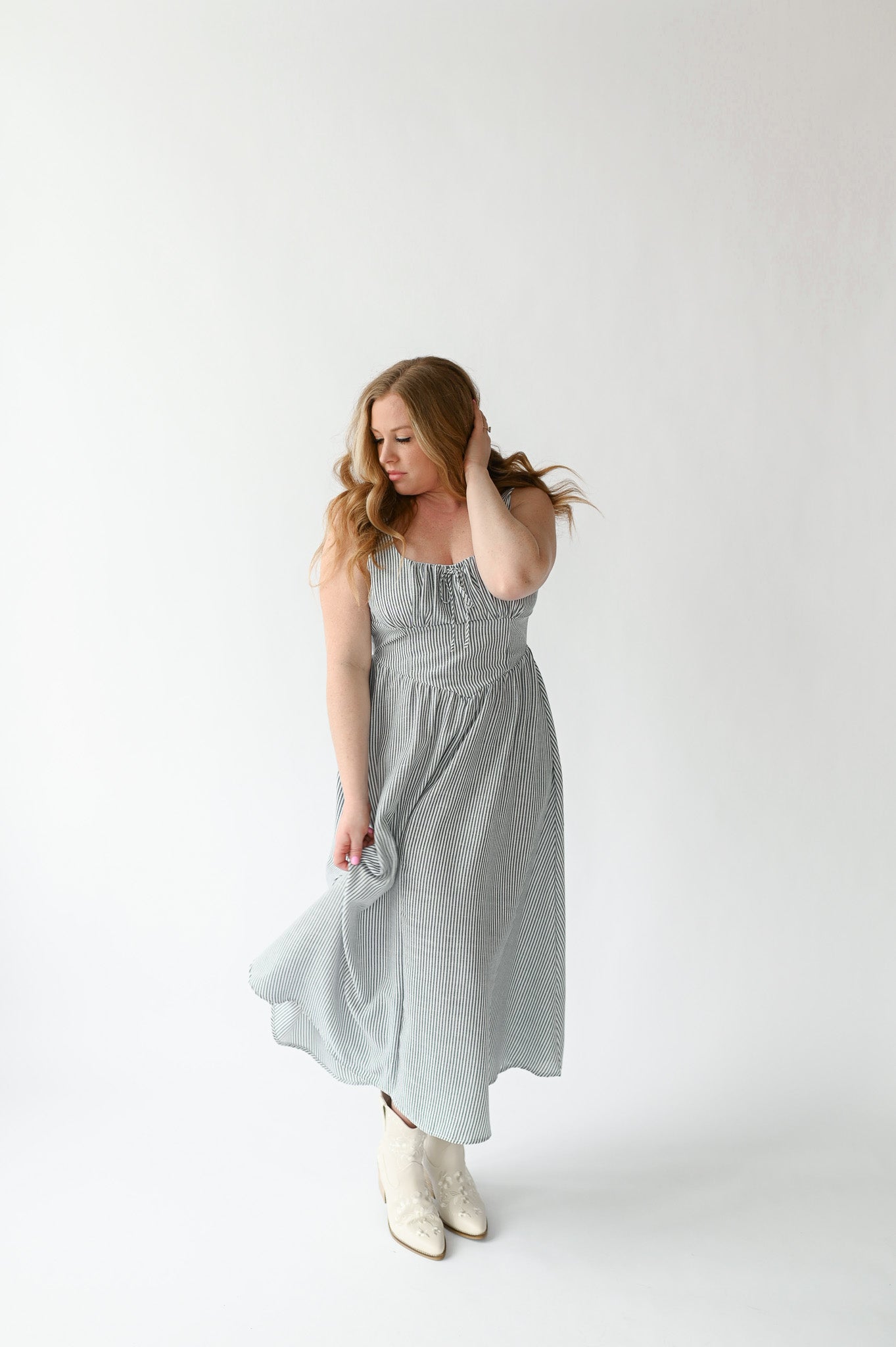 SEASIDE STROLL MIDI DRESS